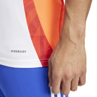 Kit d'entraînement adidas Tiro 24 blanc orange bleu