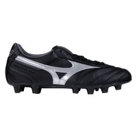 Mizuno Morelia II Pro Gazon Naturel Chaussures de Foot (FG) Noir Argenté