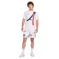 Nike Paris Saint-Germain Iconic Ensemble Woven 2024-2025 Blanc Bleu Foncé Rouge