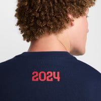 Nike Paris Saint-Germain Iconic Ensemble Woven 2024-2025 Bleu Foncé Blanc Rouge