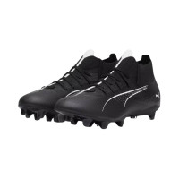 PUMA Ultra 5 Match+ Gazon Naturel Chaussures de Foot (MG) Noir Blanc