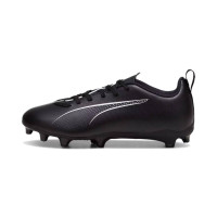 PUMA Ultra 5 Play Gazon Naturel Gazon Artificiel Chaussures de Foot (MG) Enfants Noir Blanc