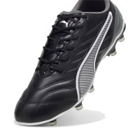 PUMA King Pro Gazon Naturel Gazon Artificiel Chaussures de Foot (MG) Noir Blanc Gris