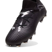 PUMA Future 7 Pro Gazon Naturel Gazon Artificiel Chaussures de Foot (MG) Noir Blanc