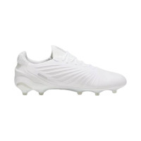 PUMA King Ultimate Gazon Naturel Gazon Artificiel Chaussures de Foot (MG) Blanc Argenté