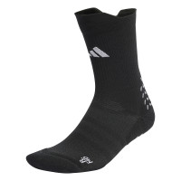 Chaussettes de football rembourrées Adidas, noires et blanches