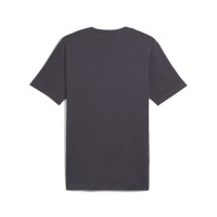 PUMA Essentials Small Logo T-Shirt Donkergrijs Wit