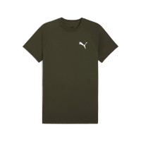 PUMA Evostripe T-Shirt Olijfgroen Zilver