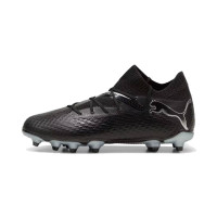 PUMA Future 7 Pro Gazon Naturel Gazon Artificiel Chaussures de Foot (MG) Enfants Noir Blanc