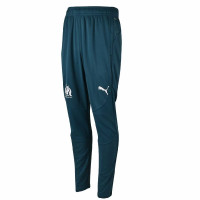 PUMA Olympique Marseille Pantalon d'Entraînement 2024-2025 Bleu Foncé Blanc