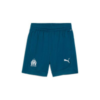 PUMA Olympique Marseille Ensemble Training 2024-2025 Blanc Bleu Foncé