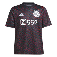 adidas Ajax Pre-Match Maillot d'Entraînement 2024-2025 Enfants Noir Rouge Blanc