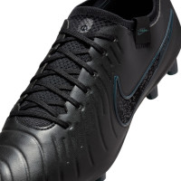 Nike Tiempo Legend 10 Elite Gazon Artificiel Chaussures de Foot (AG) Noir Vert Foncé