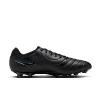 Nike Tiempo Legend 10 Pro Gazon Artificiel Chaussures de Foot (AG) Noir Vert Foncé