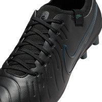 Nike Tiempo Legend 10 Pro Gazon Artificiel Chaussures de Foot (AG) Noir Vert Foncé