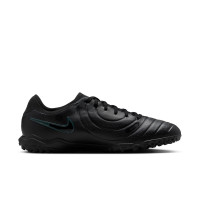 Nike Tiempo Legend 10 Pro Turf Chaussures de Foot (TF) Noir Vert Foncé