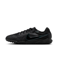 Nike Tiempo Legend 10 Pro Turf Chaussures de Foot (TF) Noir Vert Foncé