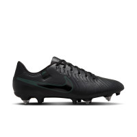 Nike Tiempo Legend 10 Academy Crampons Vissés Chaussures de Foot (SG) Anti-Clog Noir Vert Foncé