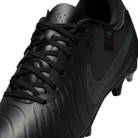 Nike Tiempo Legend 10 Academy Crampons Vissés Chaussures de Foot (SG) Anti-Clog Noir Vert Foncé