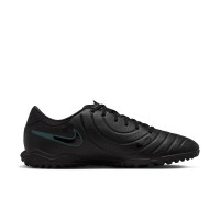 Nike Tiempo Legend 10 Academy Turf Chaussures de Foot (TF) Noir Vert Foncé