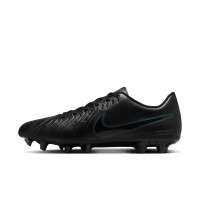 Nike Tiempo Legend 10 Club Gazon Naturel Gazon Artificiel Chaussures de Foot (MG) Noir Vert Foncé