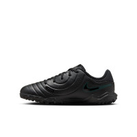 Nike Tiempo Legend 10 Academy Turf Chaussures de Foot (TF) Enfants Noir Vert Foncé