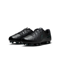 Nike Tiempo Legend 10 Club Gazon Naturel Gazon Artificiel Chaussures de Foot (MG) Enfants Noir Vert Foncé