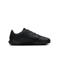 Nike Tiempo Legend 10 Club Turf Chaussures de Foot (TF) Enfants Noir Vert Foncé