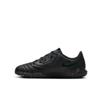 Nike Tiempo Legend 10 Club Turf Chaussures de Foot (TF) Enfants Noir Vert Foncé