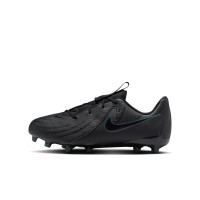 Nike Phantom GX II Academy Gras / Kunstgras Voetbalschoenen (MG) Kids Zwart Donkergroen