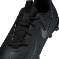 Nike Phantom GX II Academy Gras / Kunstgras Voetbalschoenen (MG) Kids Zwart Donkergroen