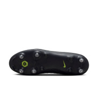 Nike Phantom GX II Academy Crampons Vissés Chaussures de Foot (SG) Anti-Clog Noir Vert Foncé