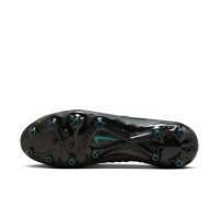 Nike Phantom GX II Elite Gazon Artificiel Chaussures de Foot (AG) Noir Vert Foncé