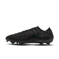 Nike Phantom GX II Elite Gazon Naturel Chaussures de Foot (FG) Noir Vert Foncé