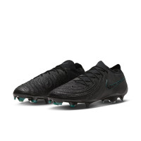 Nike Phantom GX II Elite Gazon Naturel Chaussures de Foot (FG) Noir Vert Foncé