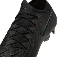 Nike Phantom GX II Elite Gazon Naturel Chaussures de Foot (FG) Noir Vert Foncé