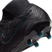 Nike Phantom Luna II Elite Gazon Artificiel Chaussures de Foot (AG) Noir Vert Foncé