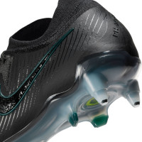 Nike Phantom GX II Elite Gazon Naturel Chaussures de Foot (SG) Anti-Clog Noir Vert Foncé