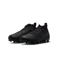 Nike Phantom Luna II Academy Gazon Naturel Gazon Artificiel Chaussures de Foot (MG) Enfants Noir Vert Foncé