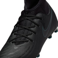 Nike Phantom Luna II Academy Gazon Naturel Gazon Artificiel Chaussures de Foot (MG) Enfants Noir Vert Foncé