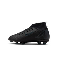 Nike Zoom Mercurial Superfly 10 Club Gazon Naturel Gazon Artificiel Chaussures de Foot (MG) Enfants Noir Vert Foncé