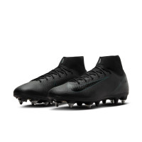 Nike Zoom Mercurial Superfly 10 Academy Crampons Vissés Chaussures de Foot (SG) Anti-Clog Noir Vert Foncé