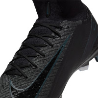 Nike Zoom Mercurial Superfly 10 Elite Crampons Vissés Chaussures de Foot (SG) Noir Vert Foncé