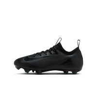 Nike Zoom Mercurial Vapor 16 Academy Gazon Naturel Gazon Artificiel Chaussures de Foot (MG) Enfants Noir Vert Foncé