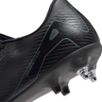 Nike Zoom Mercurial Vapor 16 Academy Crampons Vissés Chaussures de Foot (SG) Anti-Clog Noir Vert Foncé