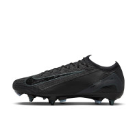 Nike Zoom Mercurial Vapor 16 Elite Crampons Vissés Chaussures de Foot (SG) Noir Vert Foncé