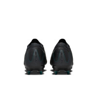 Nike Zoom Mercurial Vapor 16 Elite Crampons Vissés Chaussures de Foot (SG) Noir Vert Foncé