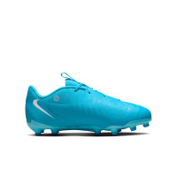 Nike Phantom GX II Academy Gras / Kunstgras Voetbalschoenen (MG) Kids Blauw Wit