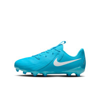 Nike Phantom GX II Academy Gras / Kunstgras Voetbalschoenen (MG) Kids Blauw Wit