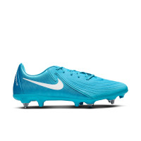 Nike Phantom GX II Academy IJzeren-Nop Voetbalschoenen (SG) Anti-Clog Blauw Wit